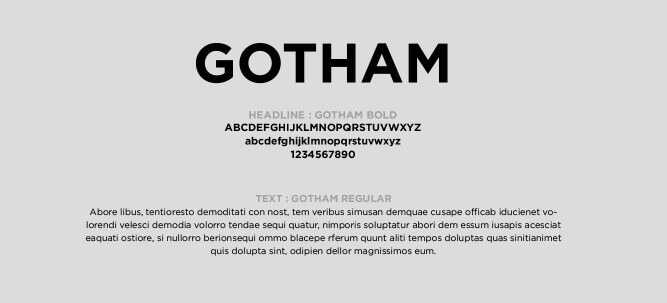 Exemple typo, Gotham