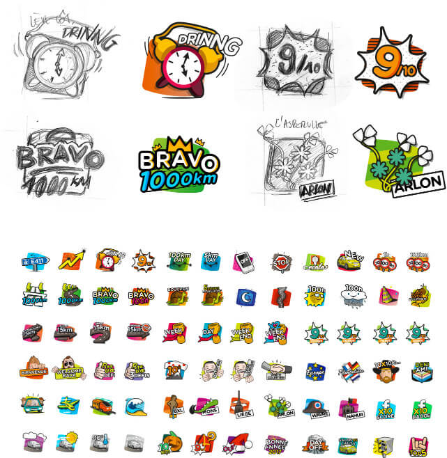 Badges, projets